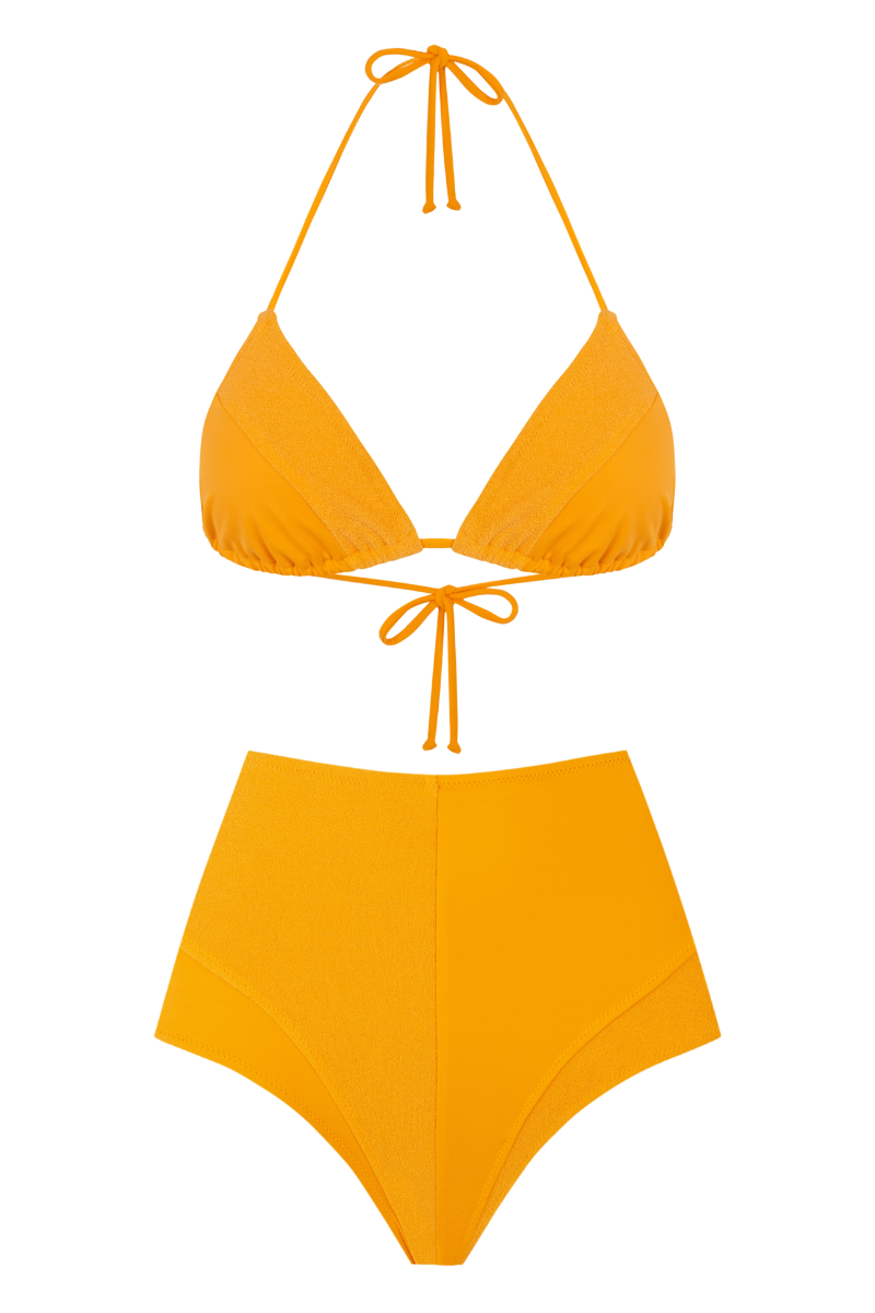 Tropic Triangle Top / Yellow Coral