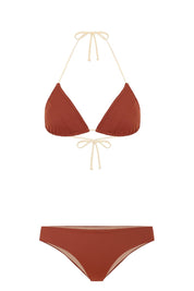 Triangle Bikini Top DIPOLE CARAMEL, Caramel & Vanilla | SURO