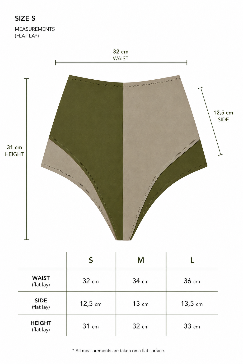 High-Waist Culotte OLIVERA, Sage & Olive | SURO