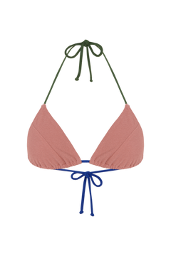 Triangle Bikini Top DIPOLE TERRY, Quartz Pink | SURO